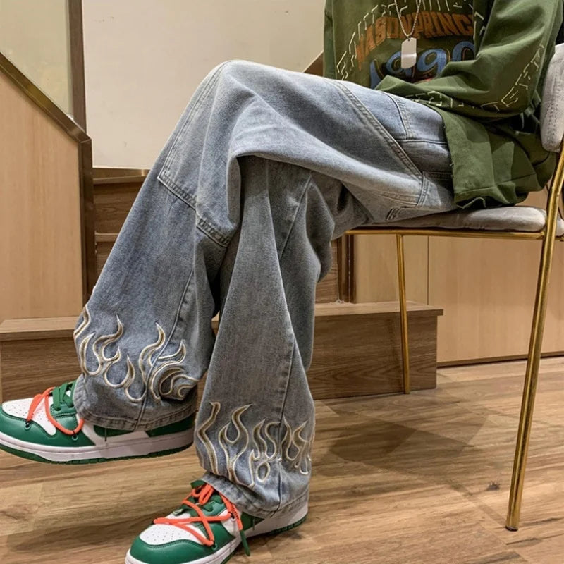 Y2K Flame Jeans
